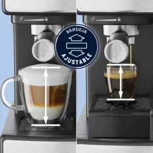 Cafetera automática Oster espresso plateada  PrimaLatte BVSTEM6603SS - Image 4